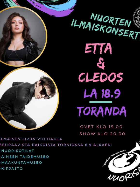 Etta ja Cledos Tornioon la 18.9.