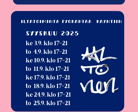 Nuortentalo Aaltonen (Instagram-postaus (45)) Aaltosen toiminnot käynnistyneet syksylle 2025